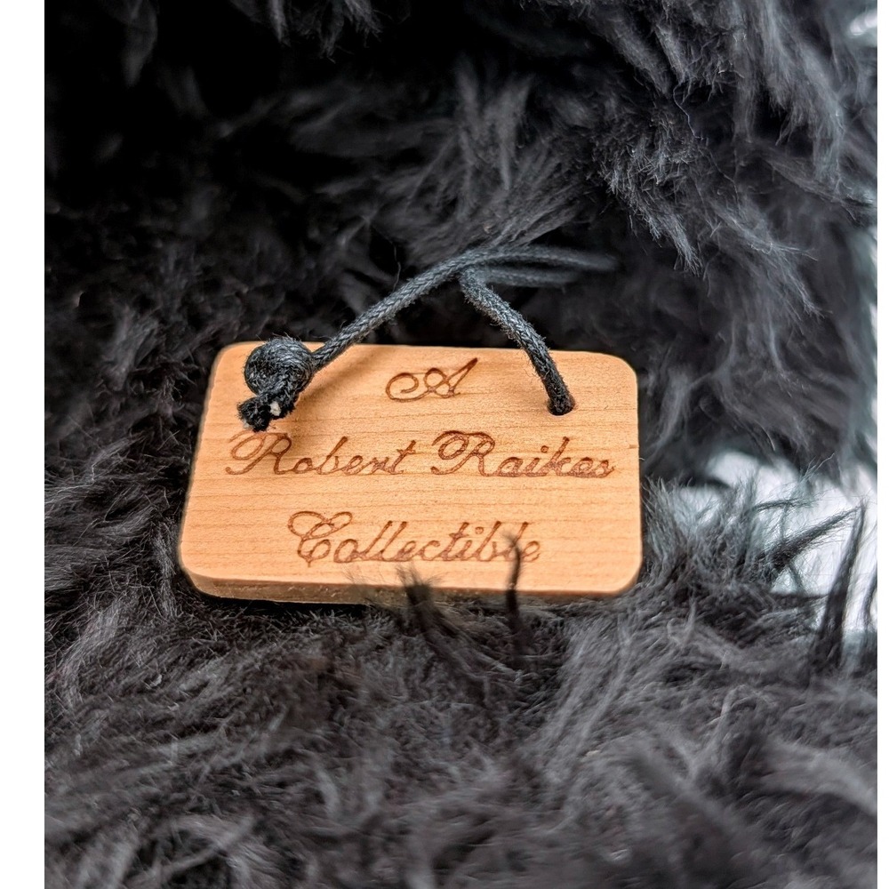 Robert Raikes Collectible Black Bear Wooden Face Limited Edition 660/1000 Signed - Picture 6 of 9